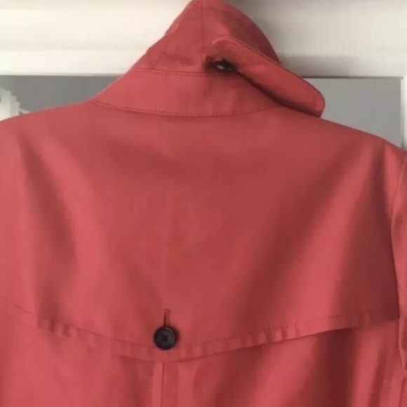 Coach Twill Belted Getaway Trench Coat Jacket L - Picture 7 of 8